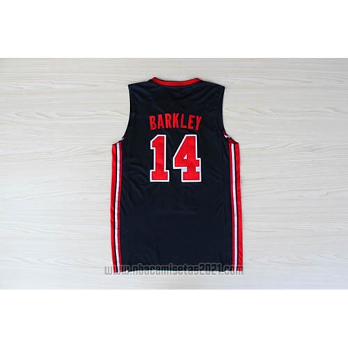 Camiseta USA 1992 Charles Barkley #14 Negro